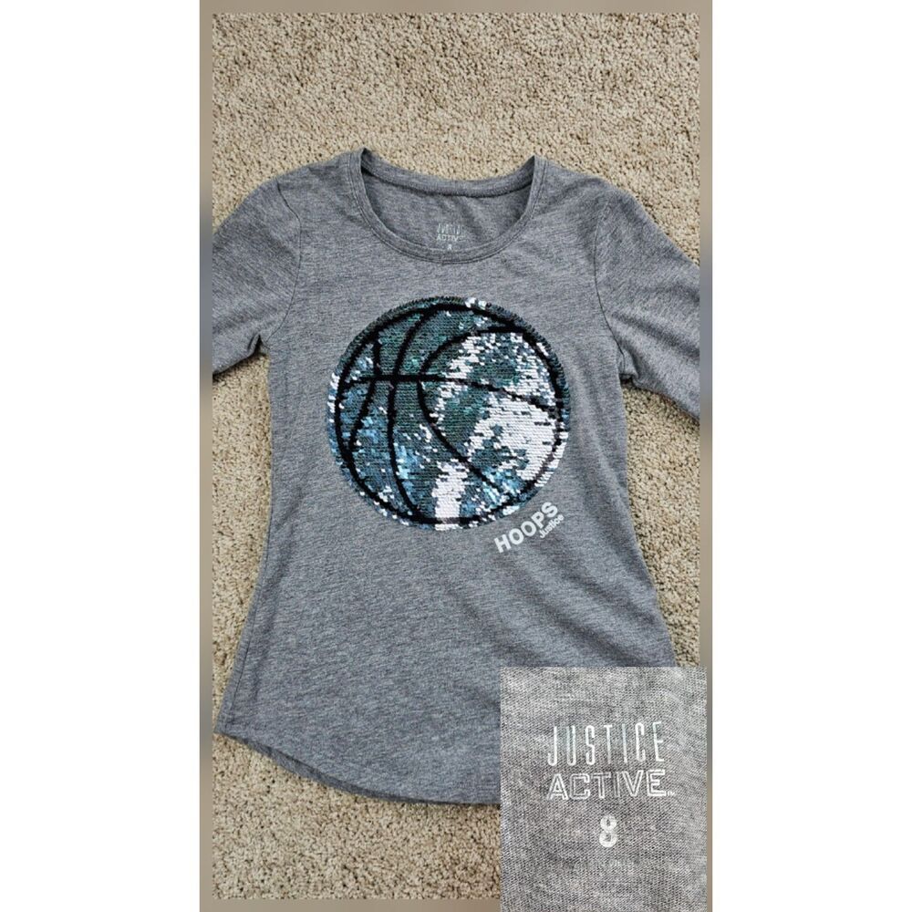 Justice Girls Size 8 Clothing Lot Hoodie Flannel Graphic Tees Bundle 11 Pc - Picture 10 of 13